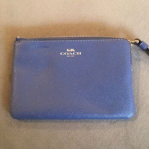 NWT Blue Lavender Coach Wristlet